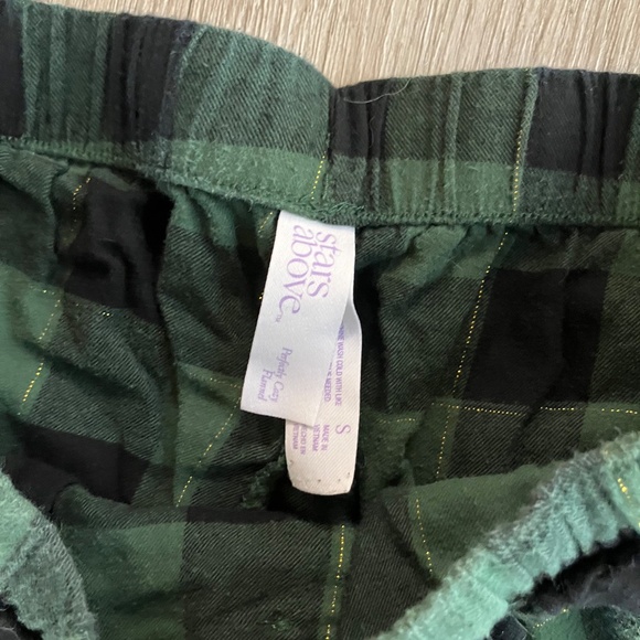 Green Plaid Pajama Pants with Pockets - Size S - Picture 2 of 2
